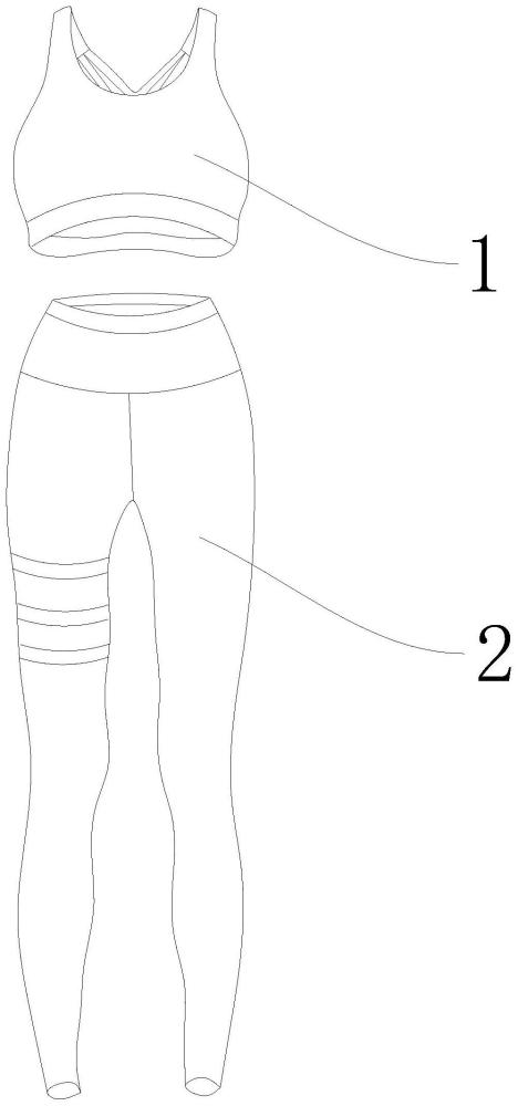 吸湿速干瑜伽服的制作方法