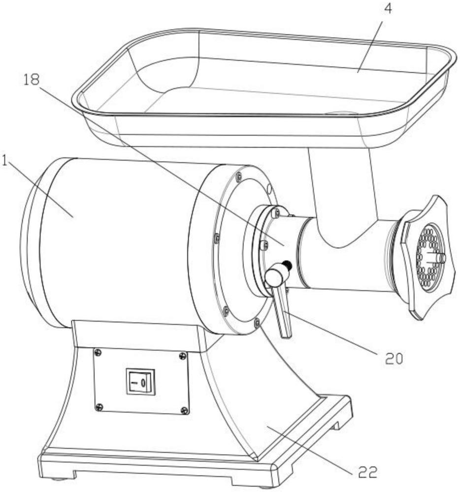 绞肉机内部结构图图片