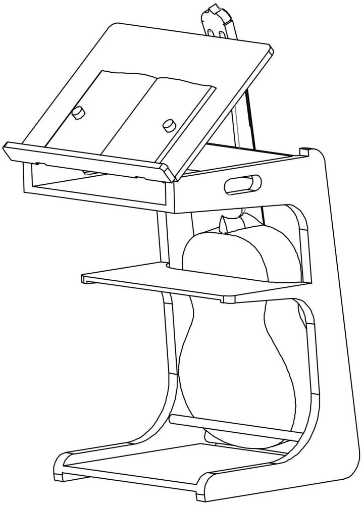 一种多功能吉他练琴桌的制作方法
