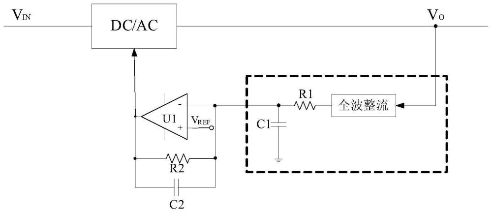 一種DC/AC變換器的正弦交流信號(hào)幅度檢測電路及方法與流程