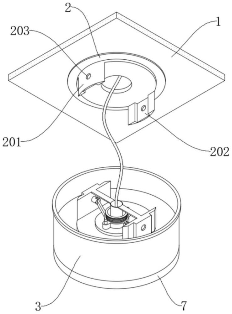 一种隐藏式灯具安装结构的制作方法