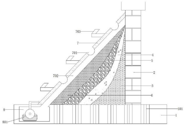 一种矿山工程建设用防坍塌矿山生态墙