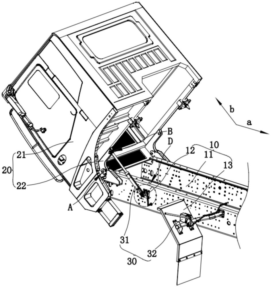 驾驶室翻转机构图解图片