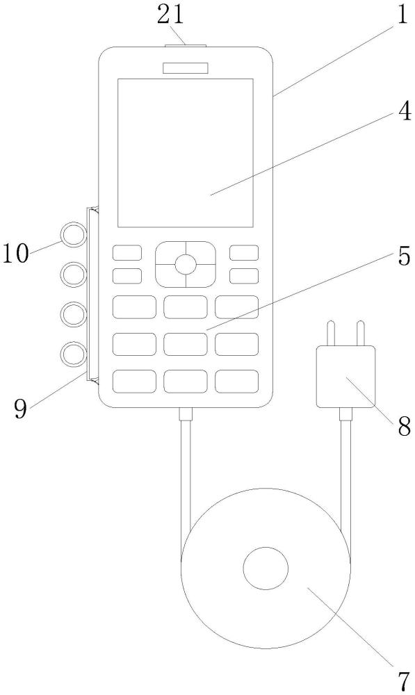 一种具有线路整理结构的移动管理终端的制作方法