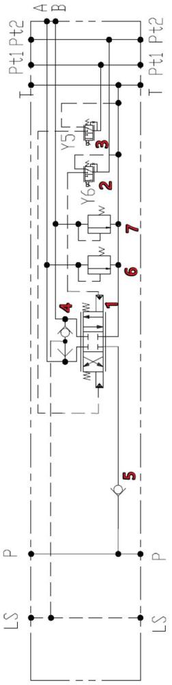 一种模块化换向阀、控制阀组、液压系统及工程机械的制作方法