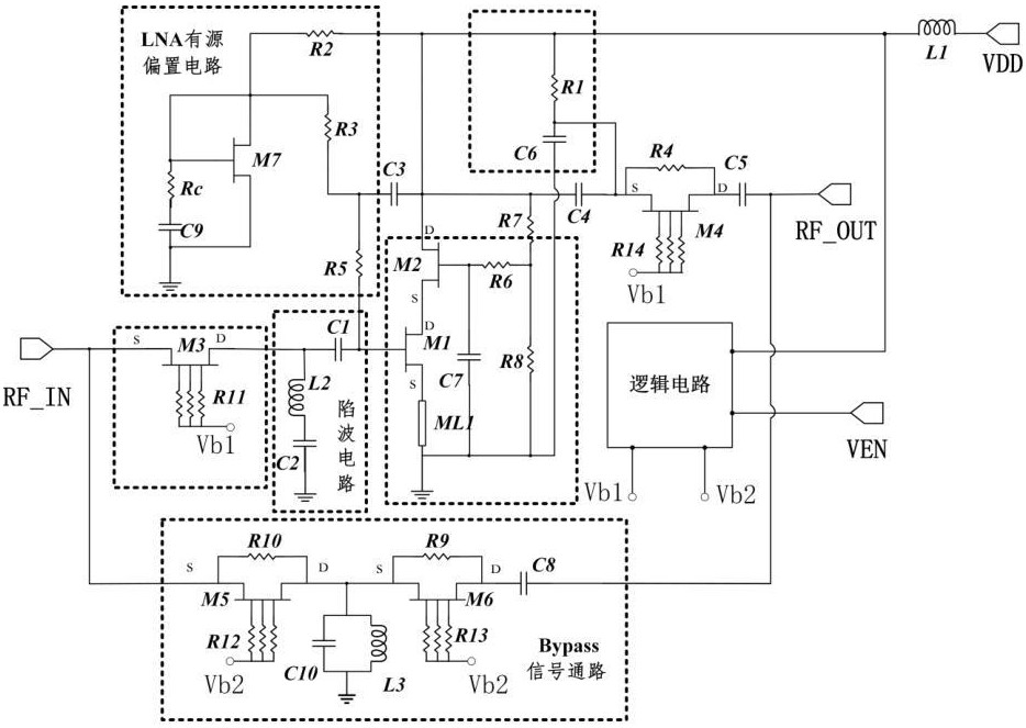 一种射频低噪声放大器的制作方法