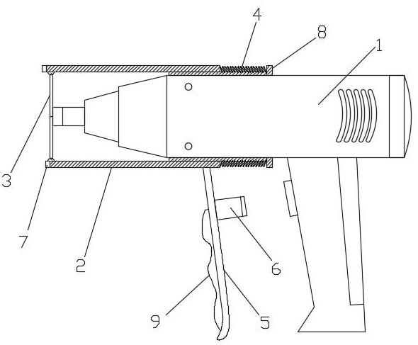 枪口防触型热风枪的制作方法