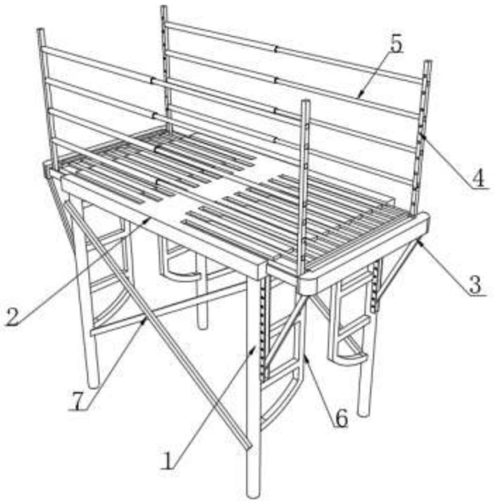 一种具有防护功能的建筑工程用脚手架的制作方法