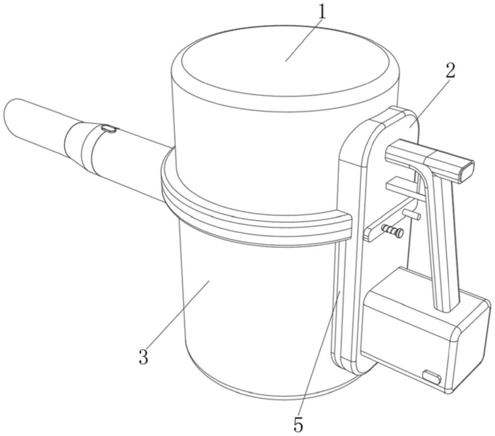 一种手持吸尘器海帕盖结构的制作方法