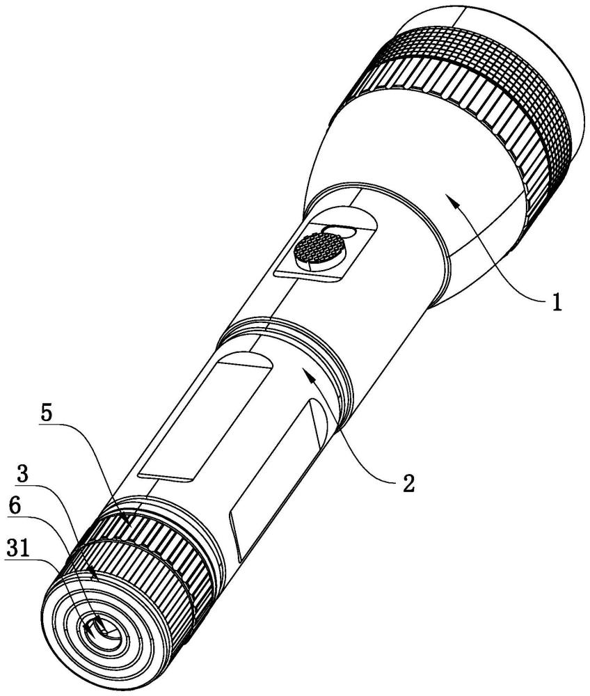 手电筒结构图解图片