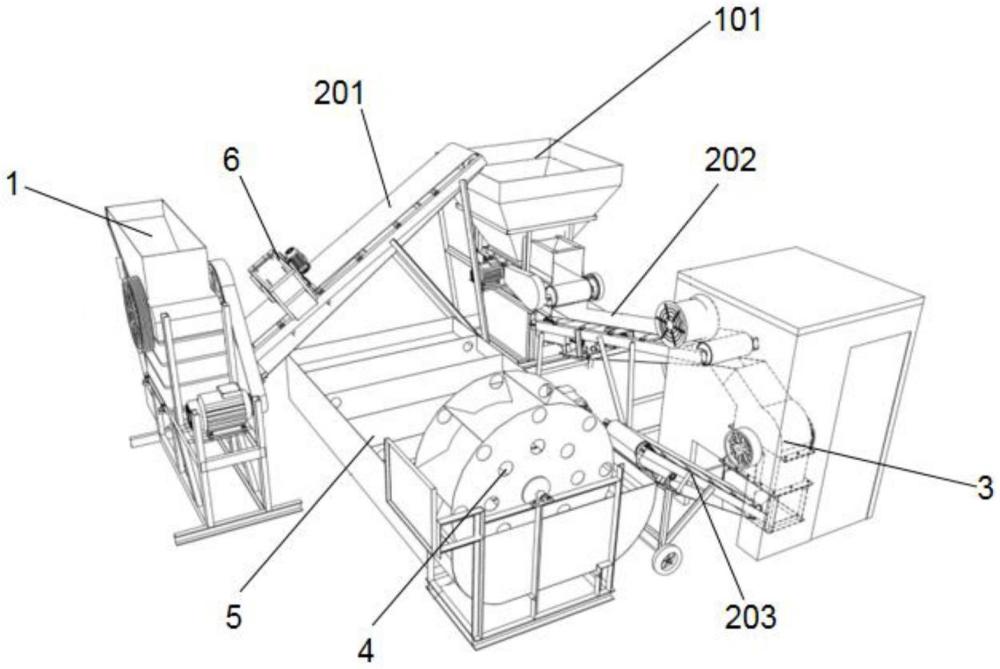 一種施工現(xiàn)場建筑垃圾處理系統(tǒng)的制作方法