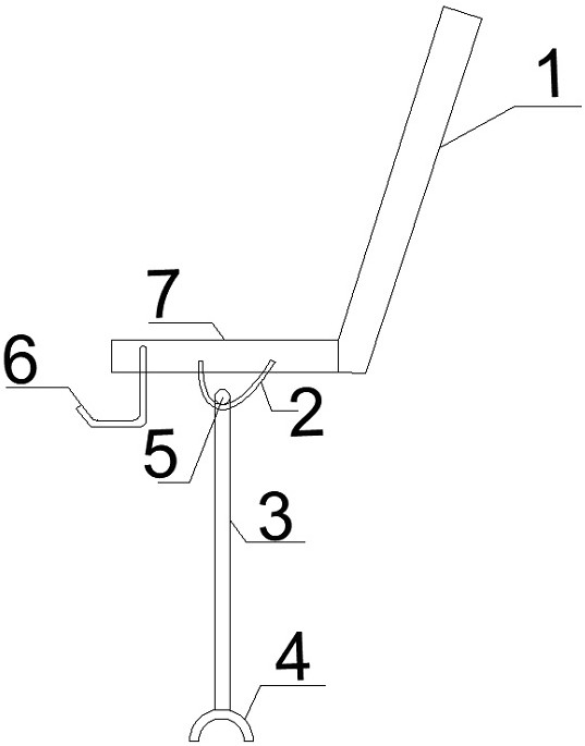 一種鉸縫預(yù)埋鋼筋平彎工具的制作方法