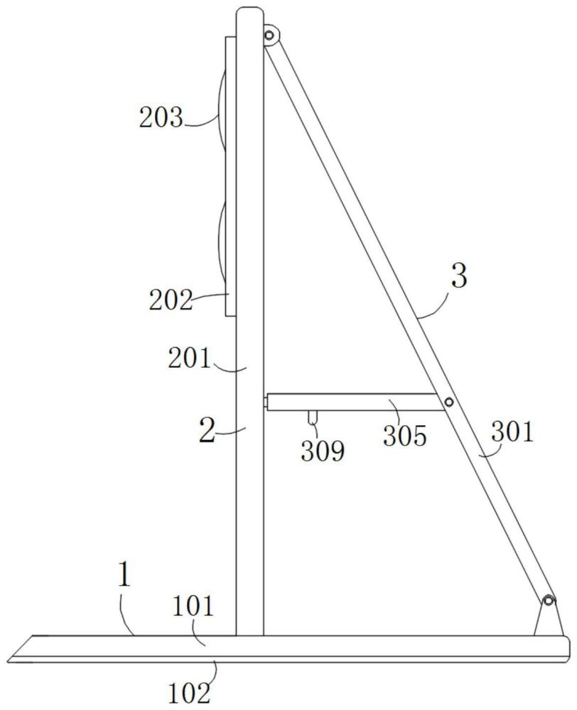 一種高速公路夜間施工用照明輔助裝置的制作方法