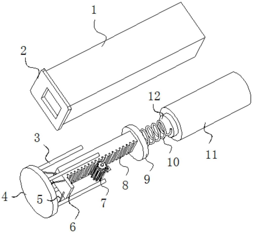 一種機(jī)車輪緣固體潤(rùn)滑棒頂推裝置的制作方法