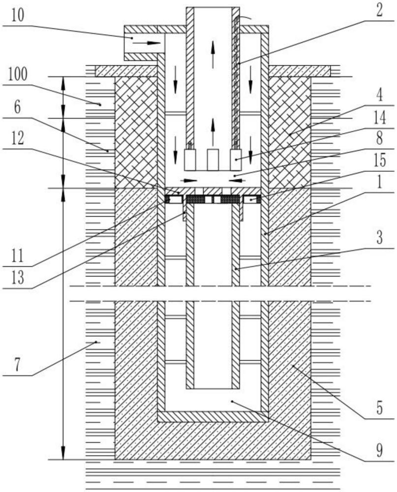 一种新型浅层及中深层地热资源同孔跨季利用系统的制作方法