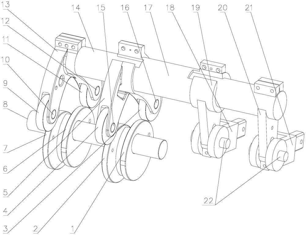 一種用于提花機(jī)傳動(dòng)機(jī)構(gòu)的間歇性驅(qū)動(dòng)裝置的制作方法