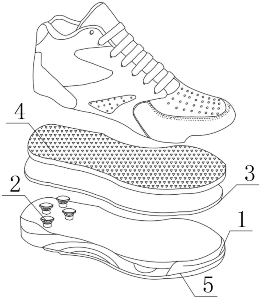 一種輕量舒適減震運(yùn)動(dòng)鞋的制作方法