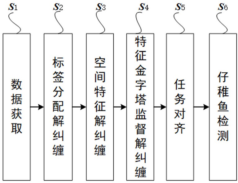 一种基于解缠与任务对齐的仔稚鱼密集检测方法及系统与流程