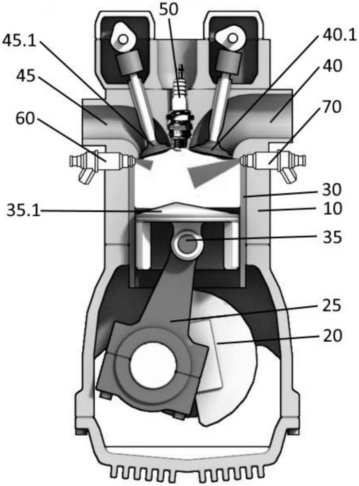 氫燃料四沖程內(nèi)燃機(jī)的制作方法