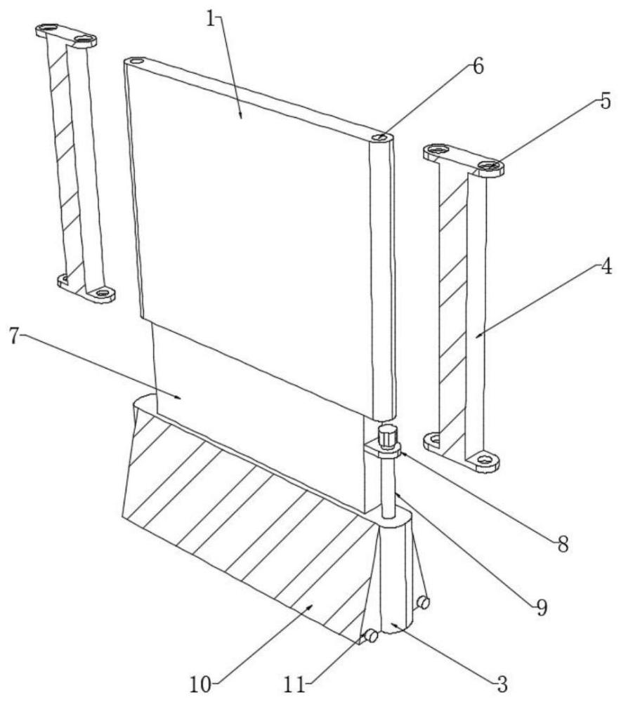 一种建筑工程施工用防护围栏的制作方法