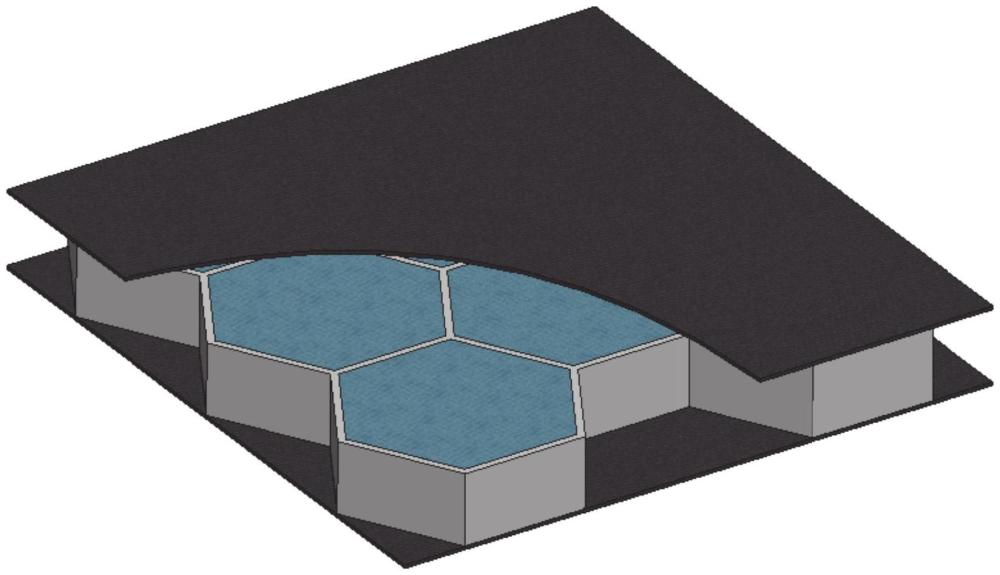 一種蜂窩夾層承載儲能結(jié)構(gòu)及其制備方法