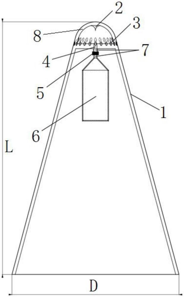 一種熱防護(hù)彈頭教學(xué)模型