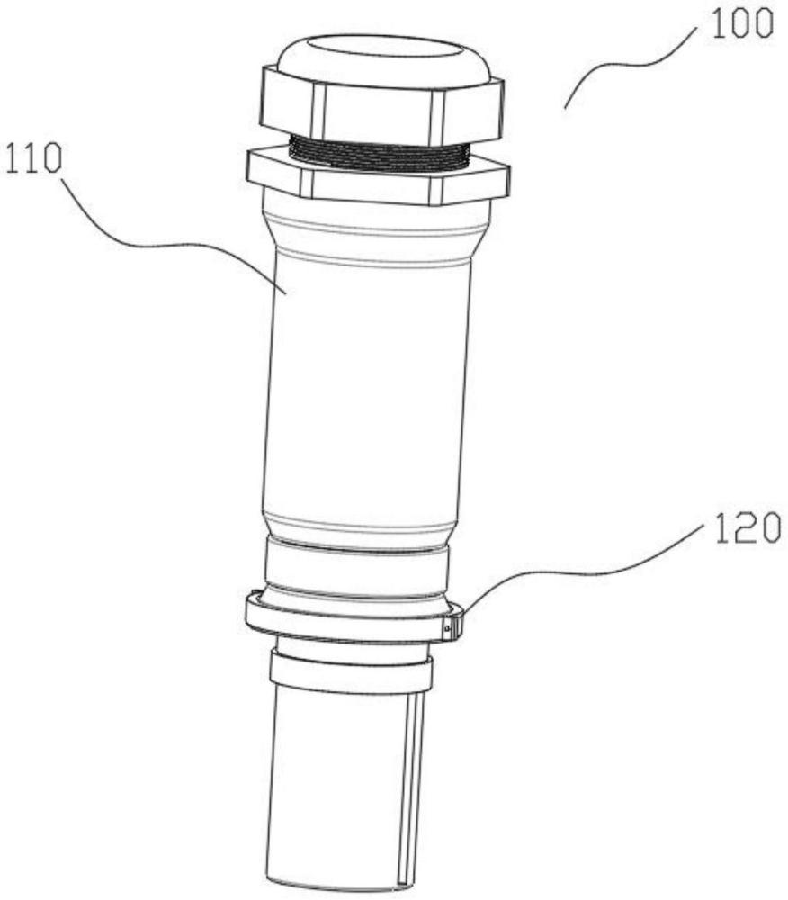 一種發(fā)電車快速連接器公插的制作方法