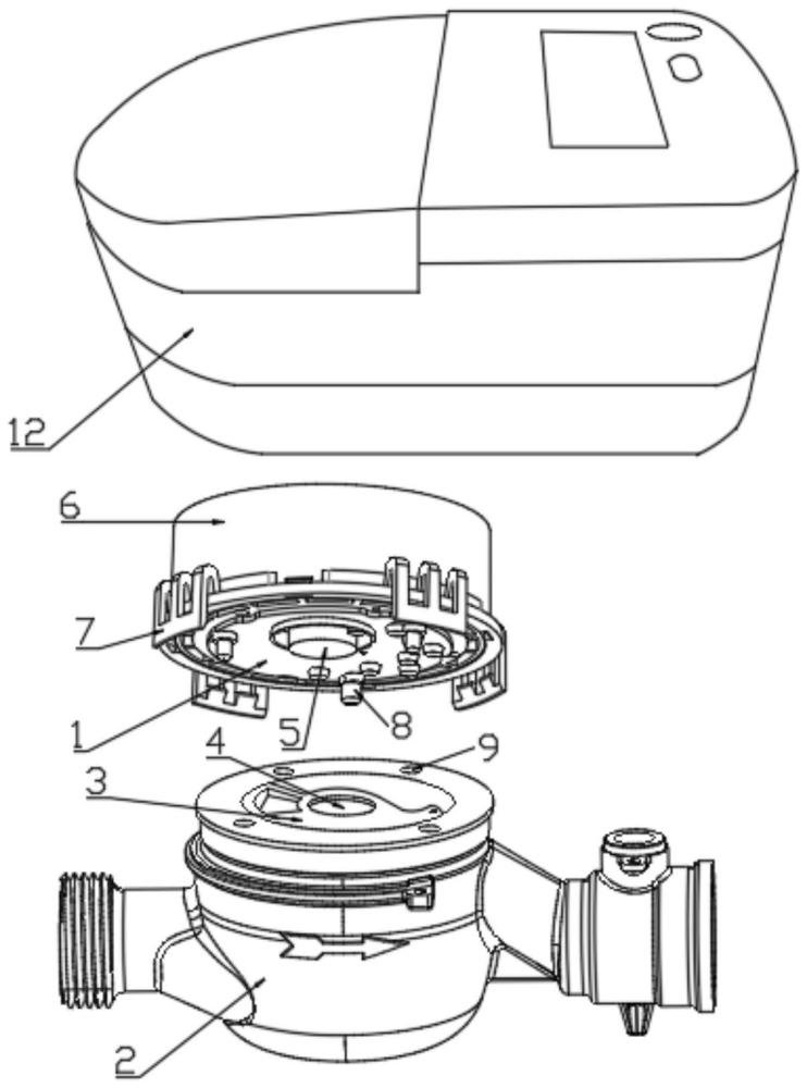 一種計(jì)數(shù)器可拆卸式水表的制作方法