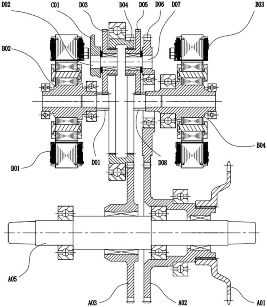 雙電機(jī)電驅(qū)動(dòng)系統(tǒng)的制作方法