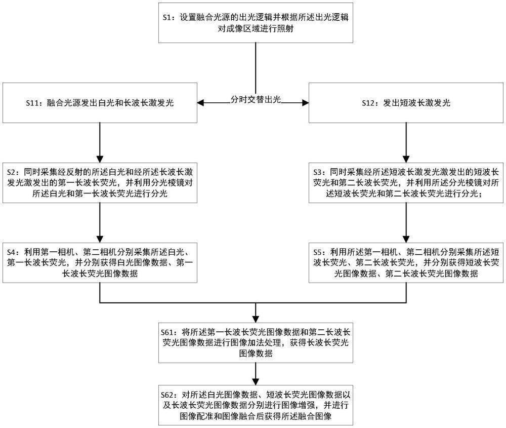 一種融合白光背景圖像的醫(yī)用雙熒光成像方法及裝置與流程