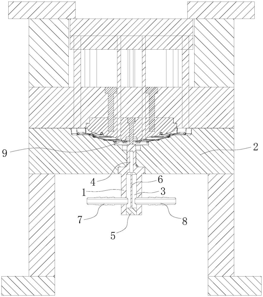 一種模具鑲件循環(huán)空冷裝置的制作方法