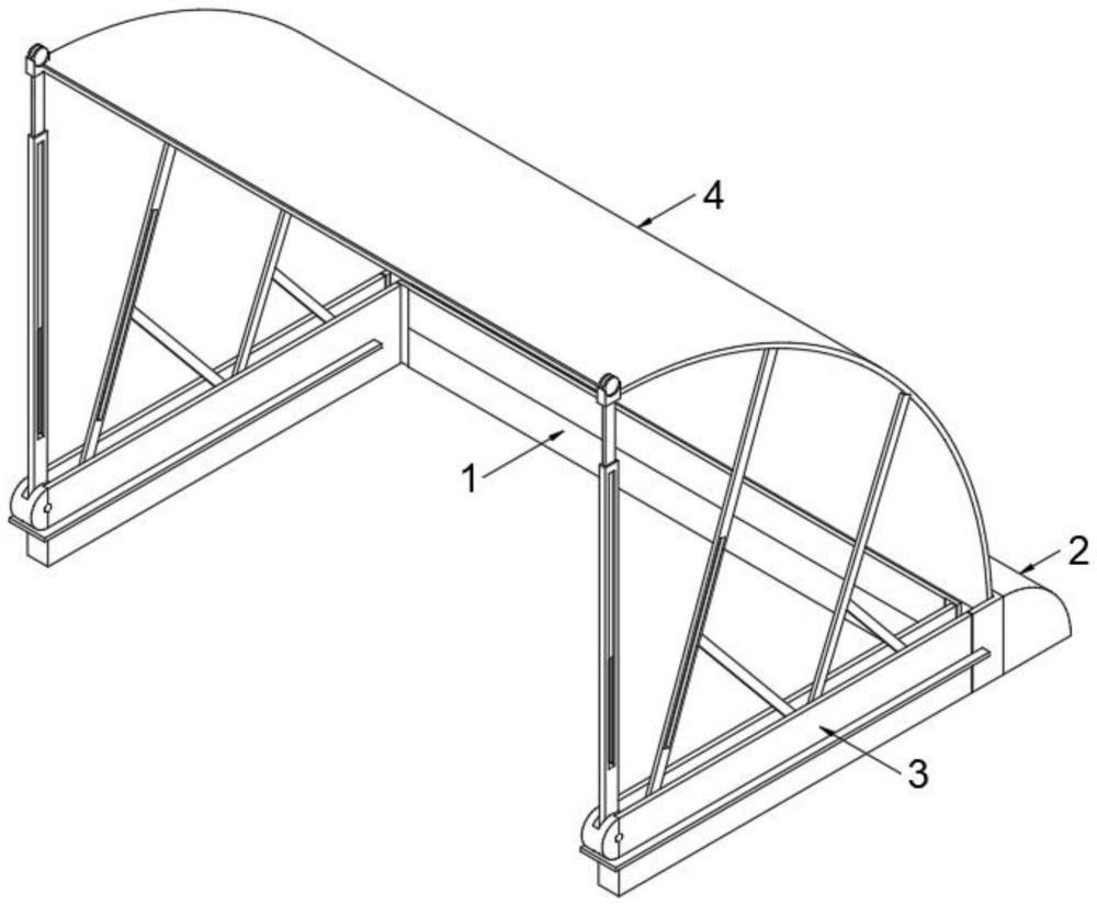 一種拼接式建筑工程安全防護(hù)棚的制作方法