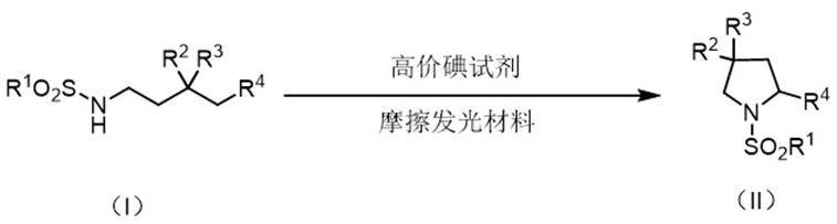 機(jī)械光激發(fā)合成環(huán)狀磺酰胺和磺酰烯烴的方法