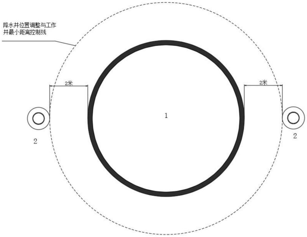 一種市政工作井降水施工結(jié)構(gòu)及施工方法與流程