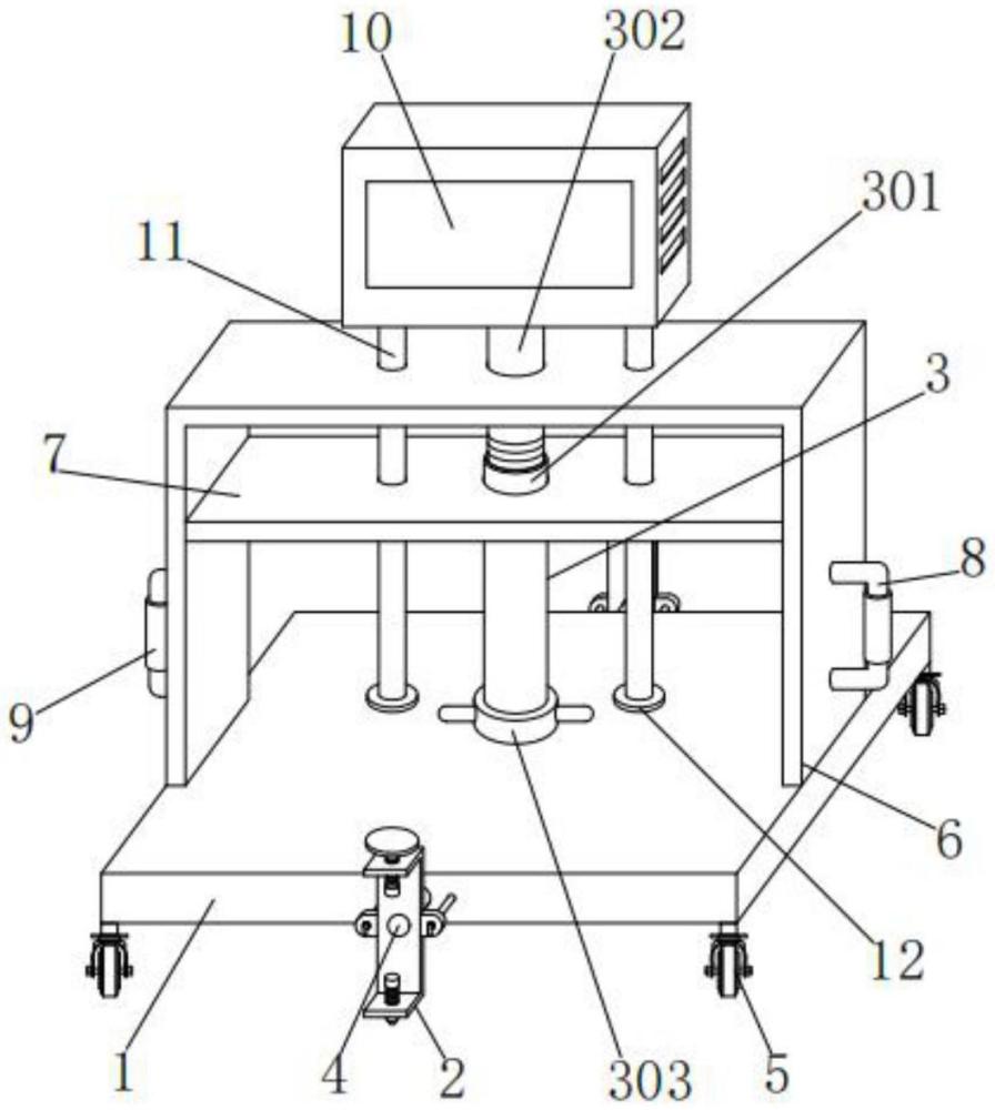 一種高度可調(diào)節(jié)的市政綠色施工用噪音監(jiān)測(cè)裝置的制作方法