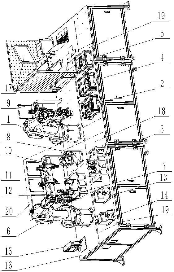 雙機(jī)器人協(xié)作裝配設(shè)備的制作方法