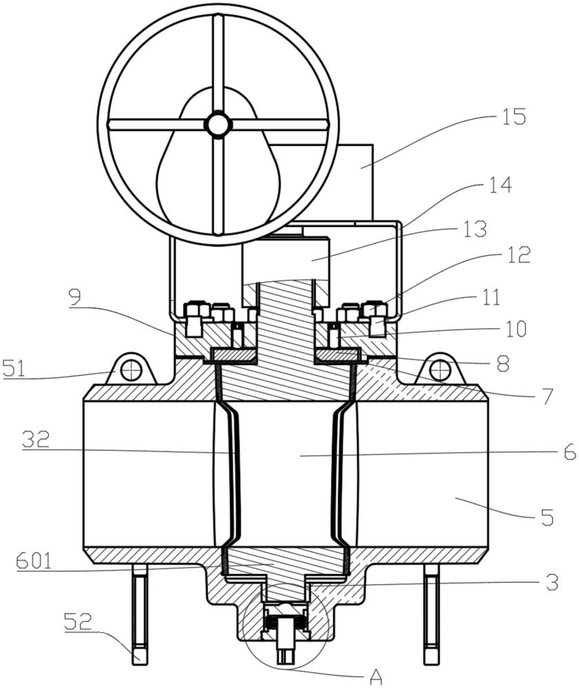 一種在線(xiàn)帶波紋管頂出旋塞機(jī)構(gòu)的海水淡化專(zhuān)用旋塞閥的制作方法