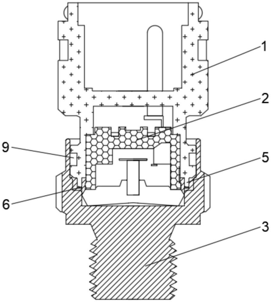 一種柴油加熱器用溫度傳感器安裝結(jié)構(gòu)的制作方法