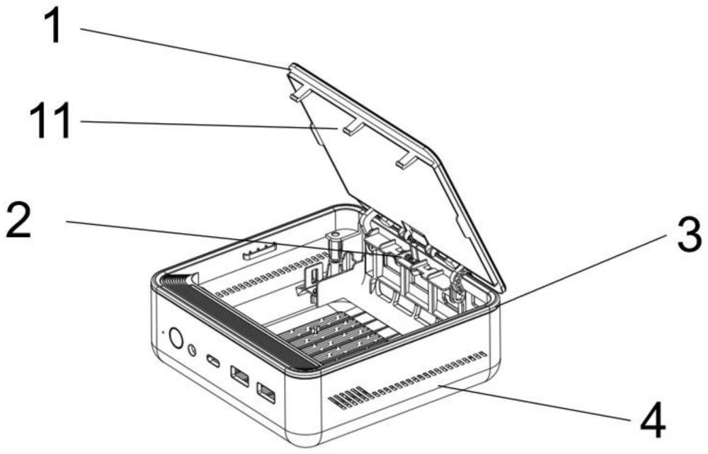 便攜可翻蓋的微型電腦主機(jī)及電子設(shè)備殼體組件的制作方法