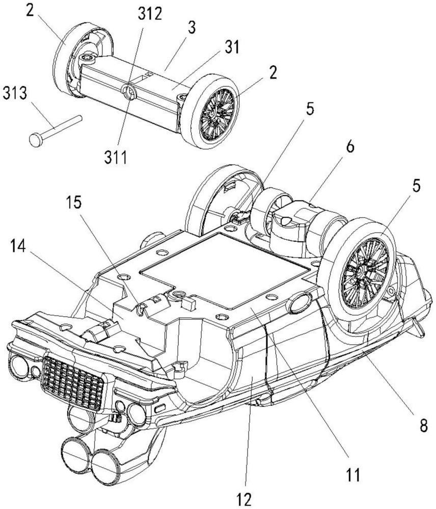 一種轉(zhuǎn)向平穩(wěn)的玩具車的制作方法