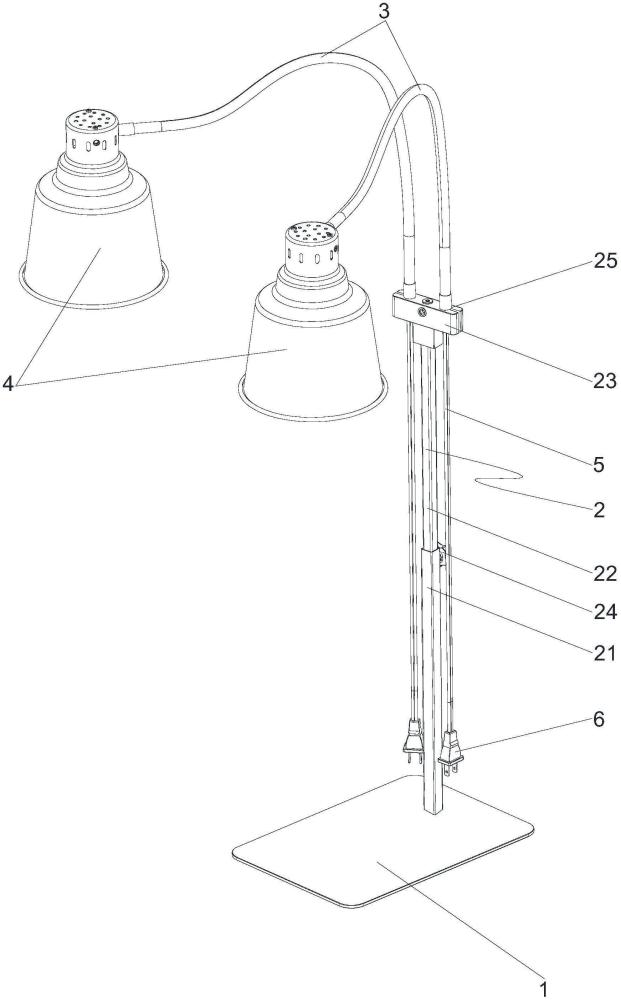 一種具有鵝頸管的掛燈架的制作方法