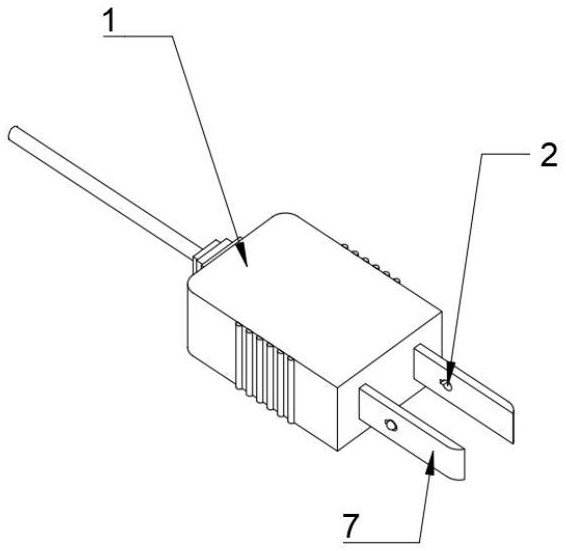 一種具有防脫線結(jié)構(gòu)的電源線插頭的制作方法