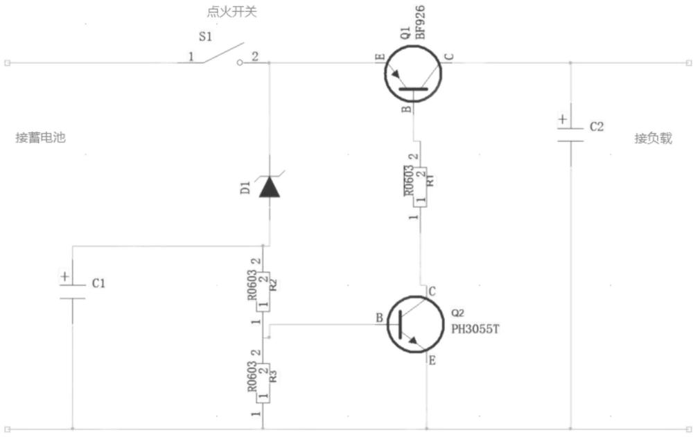 一種汽車(chē)蓄電池虧電保護(hù)電路及其控制方法與流程