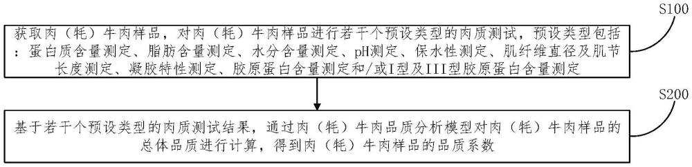 一種涮制肉牛肉、牦牛肉品質(zhì)分析方法及系統(tǒng)