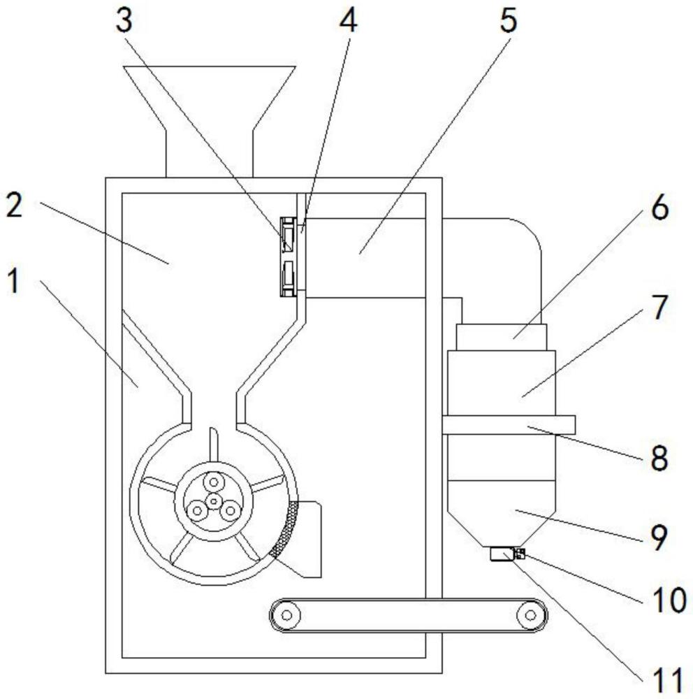 一種建筑物粉碎裝置的除塵機構(gòu)的制作方法