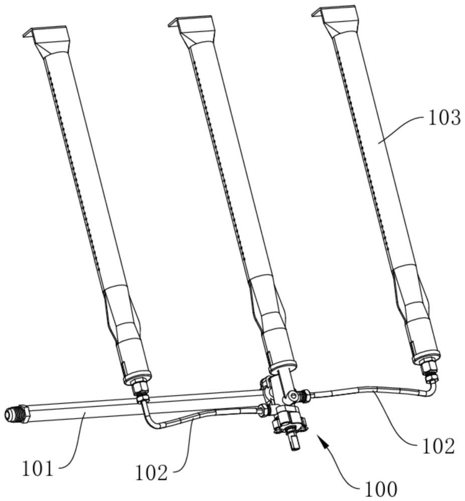 一種單閥門多燃燒器結(jié)構(gòu)及燃氣爐的制作方法