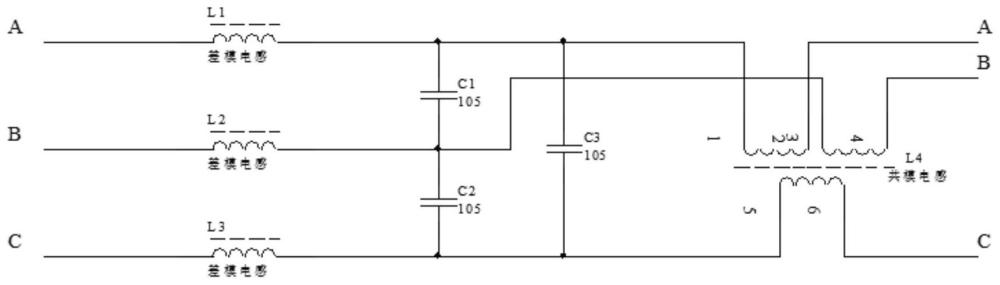 一種可滿足CE102要求的交流電源濾波器電路的制作方法