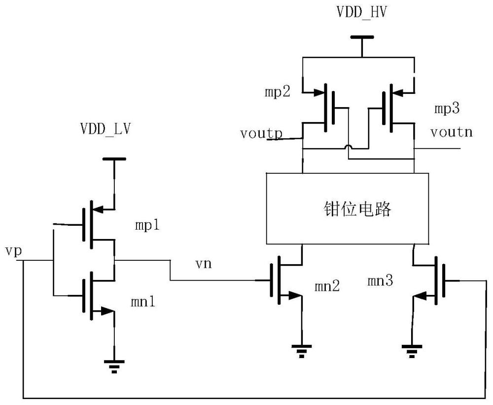 一種帶鉗位功能的電平轉(zhuǎn)移電路結(jié)構(gòu)的制作方法