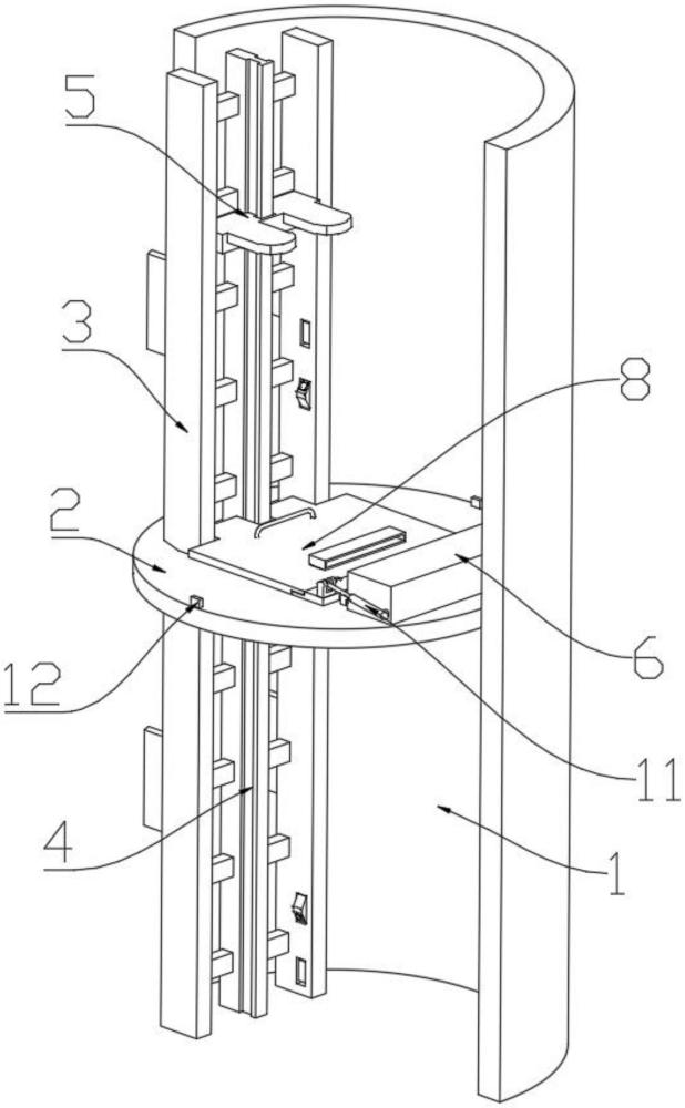 一種風(fēng)機(jī)塔筒平臺蓋板自動開合控制系統(tǒng)及其方法與流程