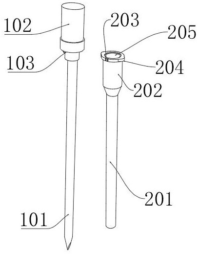 一種示蹤型套管穿刺針的制作方法